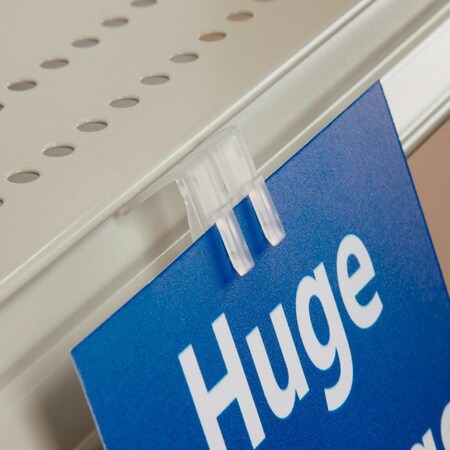 Kinter Plastic Shelf Sign Clip 0.75 in. H X 1 in. W 107125-ACE